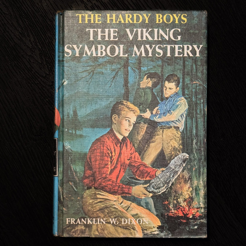 42 The Viking Symbol Mystery (1963):  Vintage Hardy Boys Book Blue-Back image 0