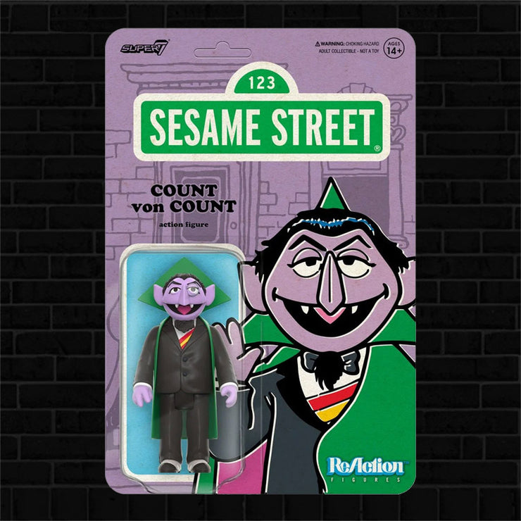 Count von Count Sesame Street Action Figure 3 3/4 Super 7 NIB image 0
