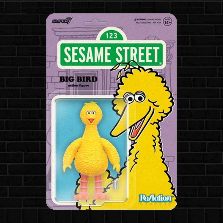 Big Bird Sesame Street Action Figure 3 3/4 Super 7 image 0