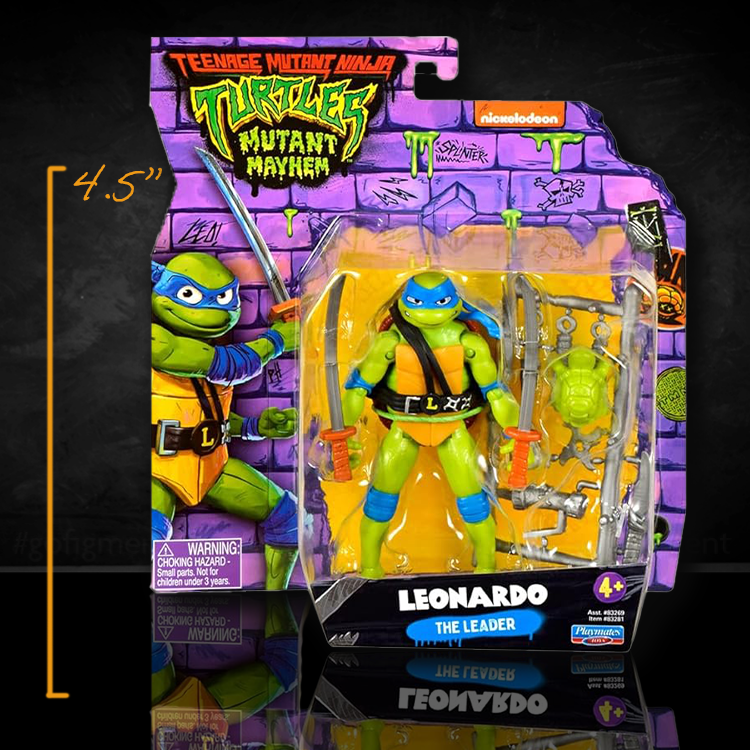 Leonardo Teenage Mutant Ninja Turtles Mutant Mayhem Action Figure 4.5 inch image 0
