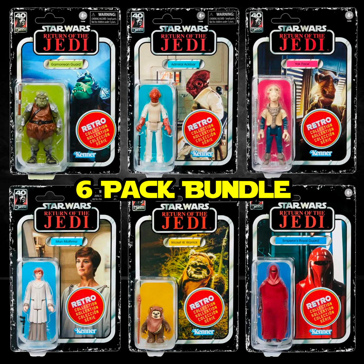 Kenner Star Wars Retro Collection 6-pack action figures from Return of the Jedi in original packaging limited release
