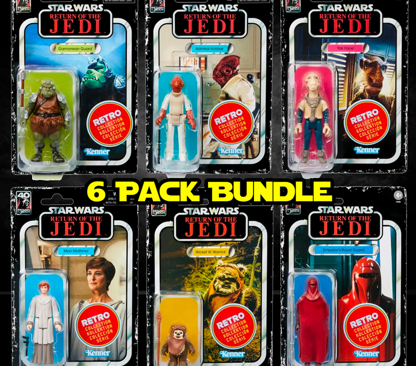 Kenner Star Wars Retro Collection 6-pack action figures from Return of the Jedi in original packaging limited release