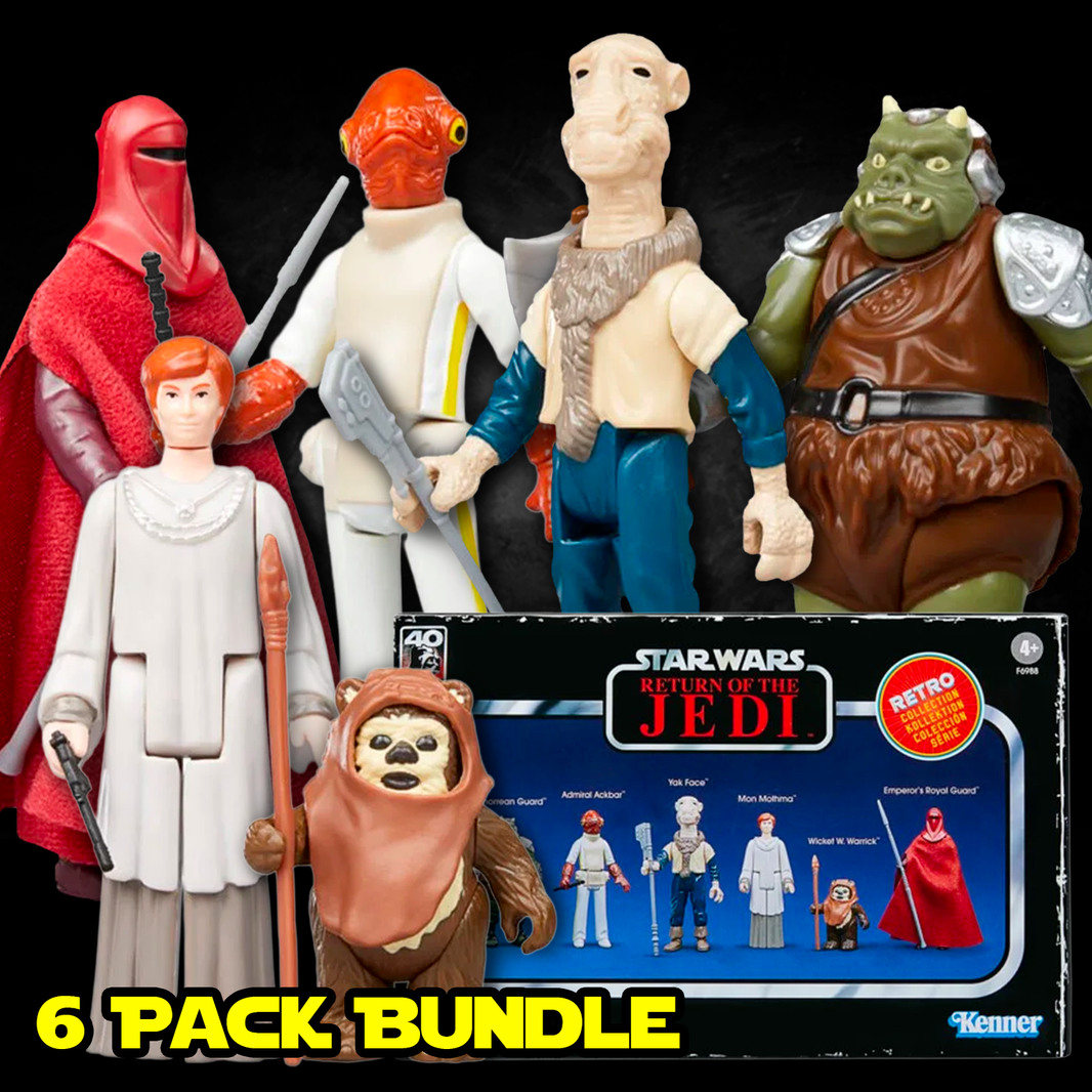 Kenner Star Wars Retro Collection 6-pack Return of the Jedi action figures set vintage style new in box