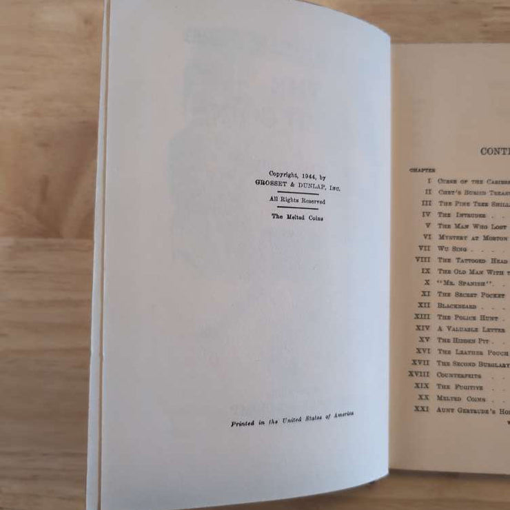 23 The Melted Coins (Dark Brown): Vintage Hardy Boys Book image 2