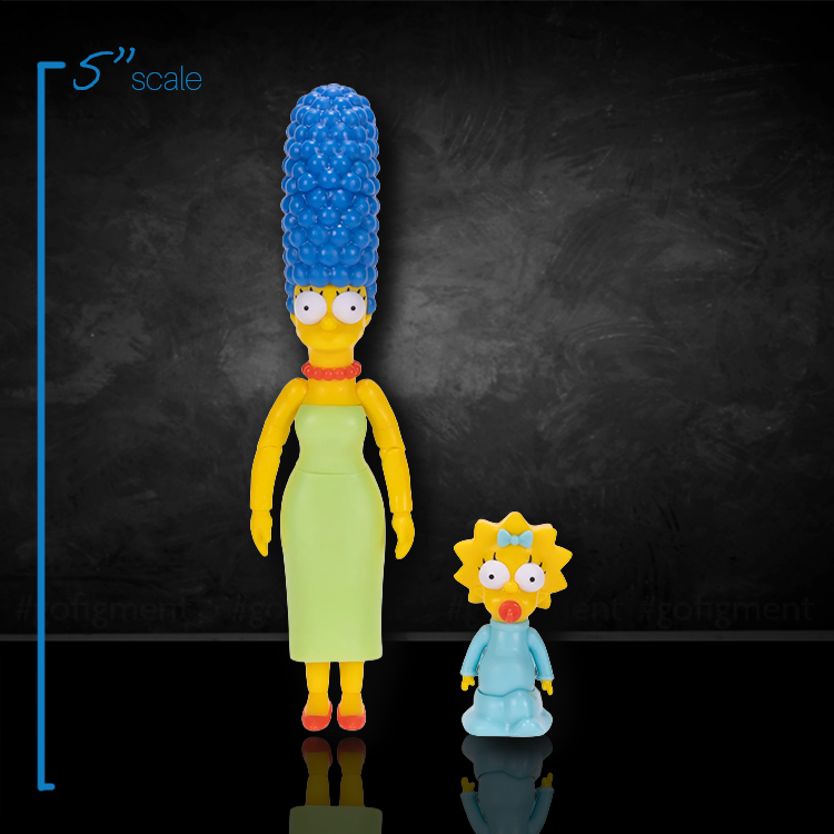 Marge Simpson and Maggie Wave 3 Action Figure The Simpsons 5in Scale image 1