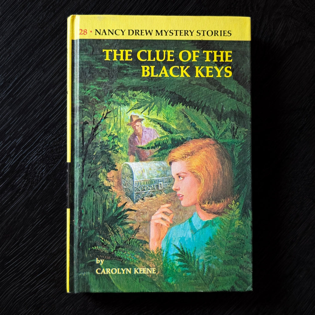 28 The Clue of the Black Keys Nancy Drew Mystery Books -1968-Yellow Bar image 0