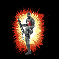 G.I. Joe Classified Series Retro Cardback Cobra Eel 6-Inch Action Figure in black and red gear holding spear gun by Hasbro