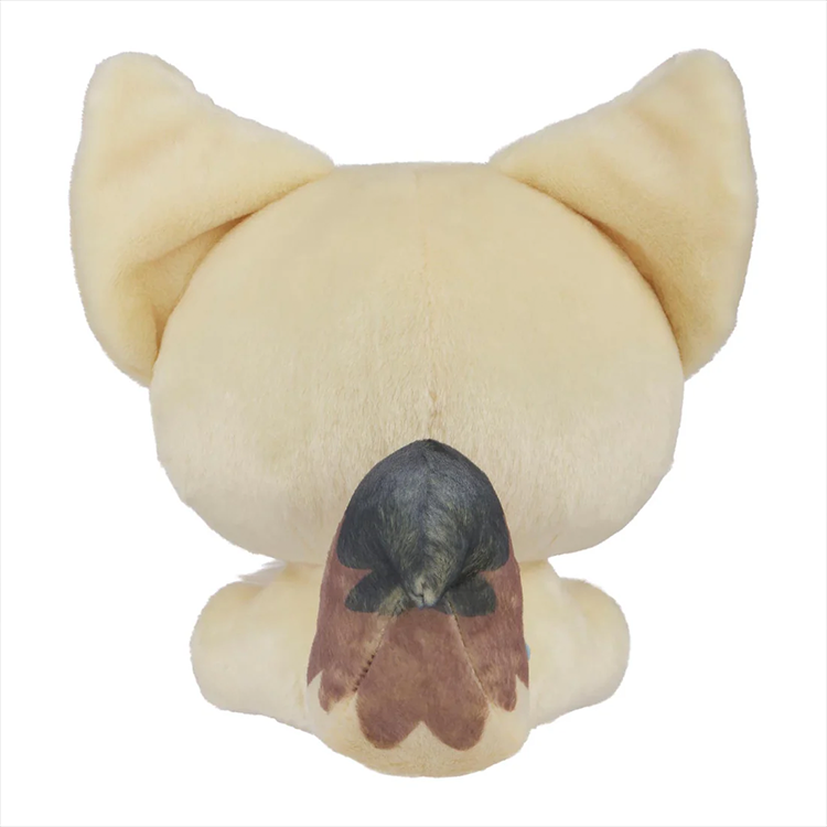 Birduyen Forget-Me-Not Fennec Fox plush showing back view with cream color and detailed tail design