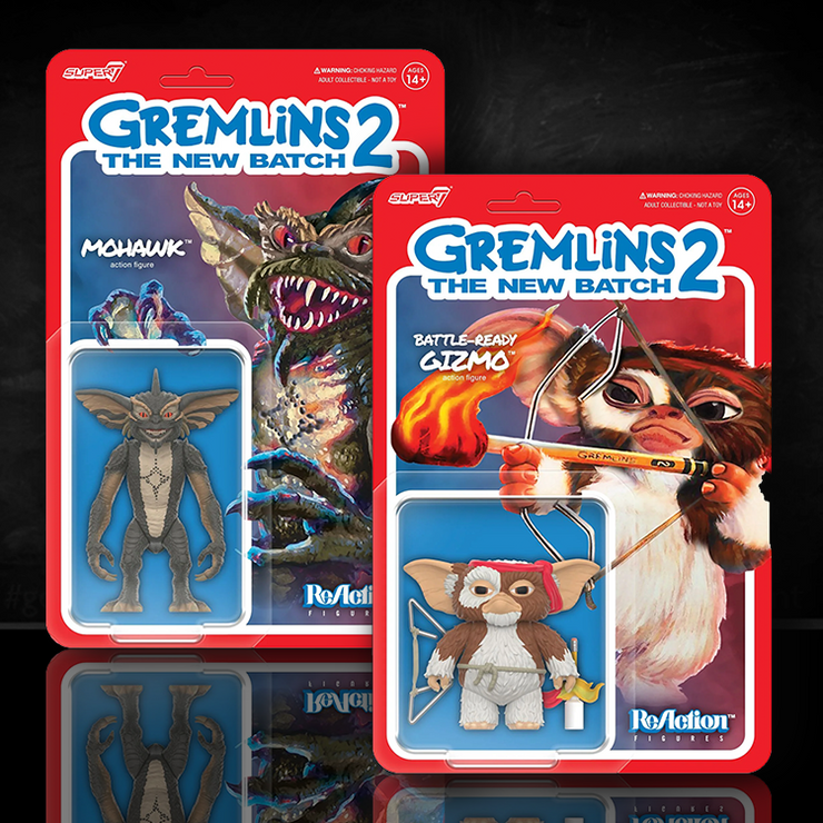 Gremlins 2  Pack Lot Mohawk & Battle Ready Gizmo - Super7 ReAction Figures 3.75 image 0