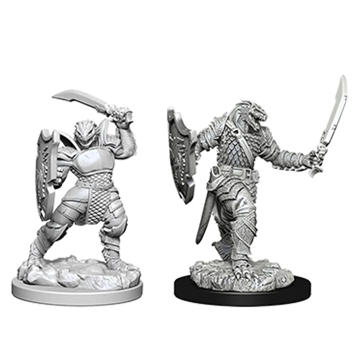 Dragonborn FeMale Fighter with Spear - D&D Nolzur's Marvelous 1.5 inch Mini-Figure 2-Pack WizKids Wizkids