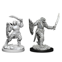 Dragonborn FeMale Fighter with Spear - D&D Nolzur's Marvelous 1.5 inch Mini-Figure 2-Pack WizKids Wizkids