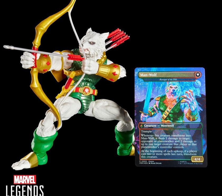 Spider-Man Marvel Legends Magic: The Gathering Man-Wolf 6-Inch Action Figure with Card