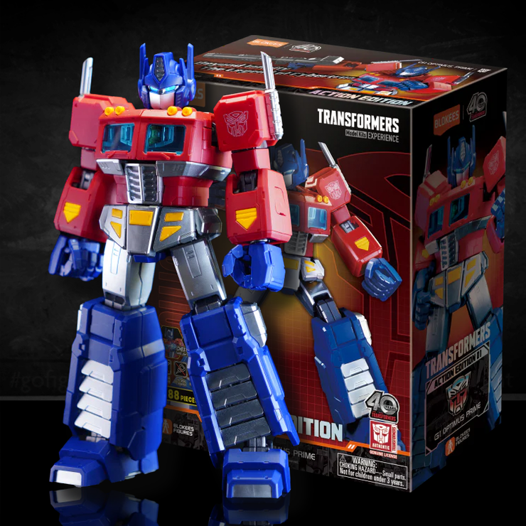 Blokees Figures Transformers Action Edition - G1 Optimus Prime Model Kit image 4