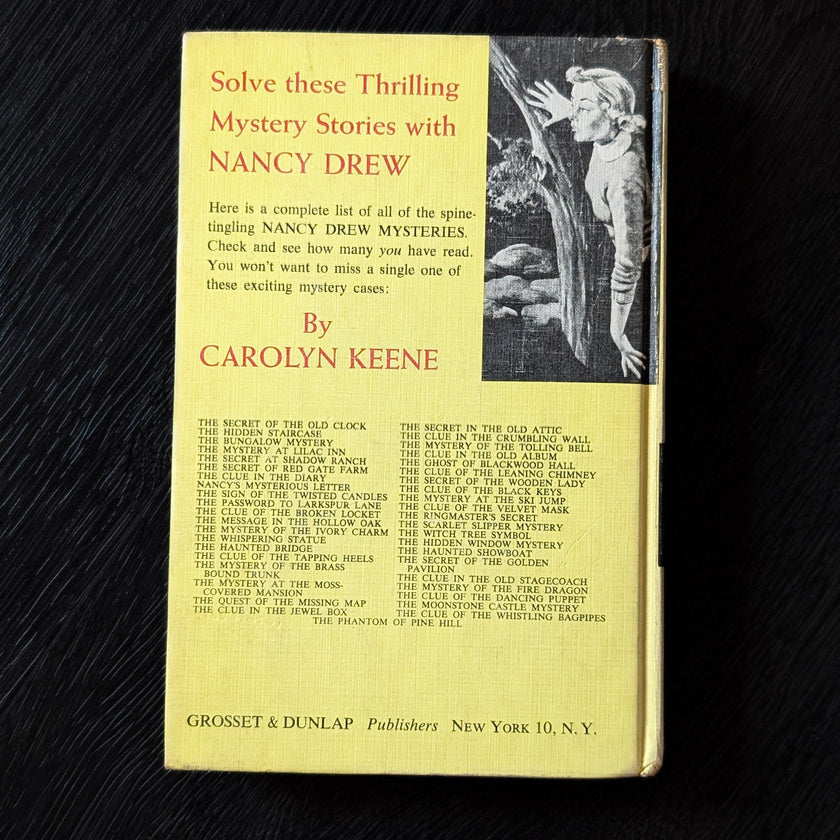 33 The Witch Tree Symbol Nancy Drew Book -1955 Blue Endpages image 2