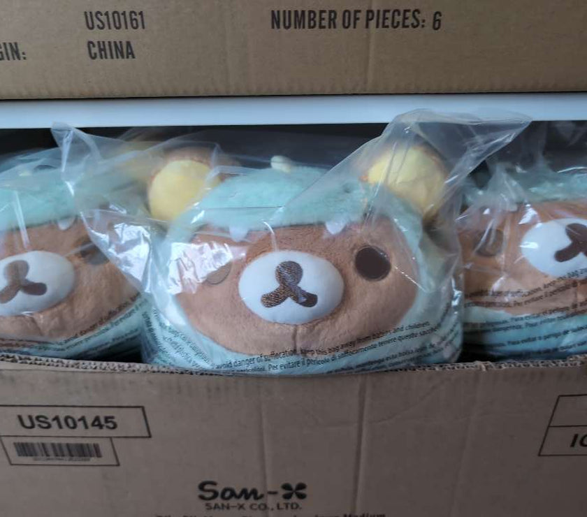 Rilakkuma Pastel Green Dinosaur Costume Laydown Plush San-X Original image 6