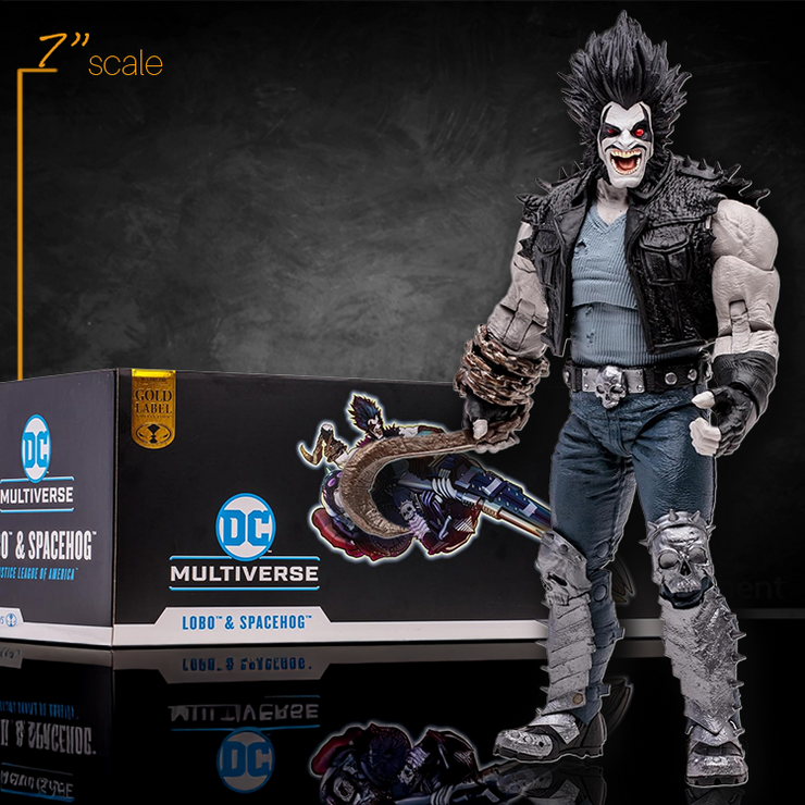 Lobo and Spacehog DC Multiverse Gold Label Action Figure 7in JLA image 0