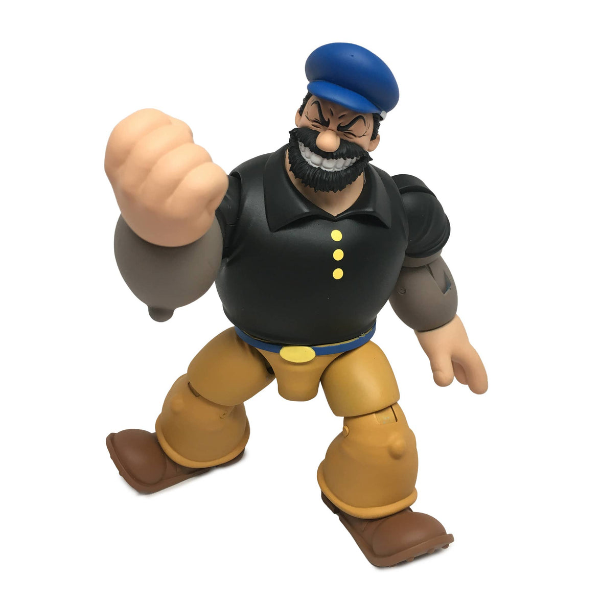 Boss Fight Studio Llc Bluto figure with clenched fist, blue cap, black shirt, and brown pants on white background