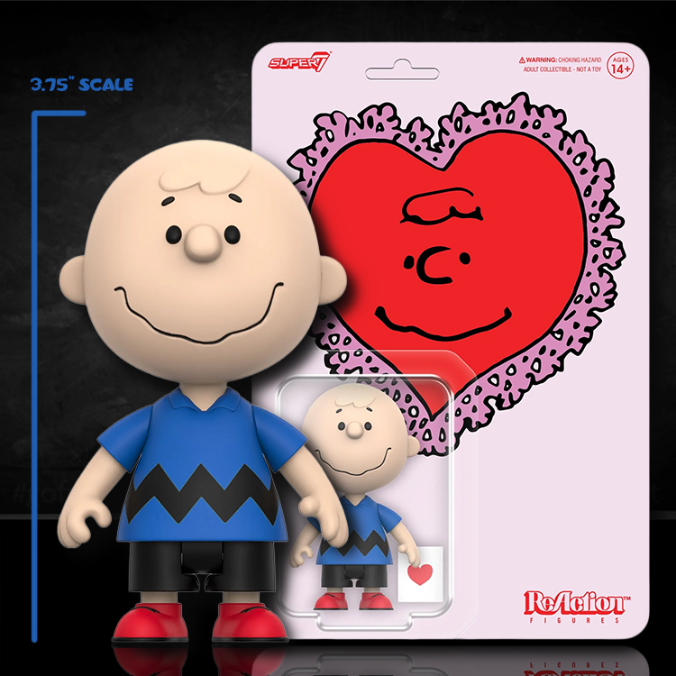 Charlie Brown Valentines Delivery Super7 Peanuts Action Figure 3.75" scale image 0