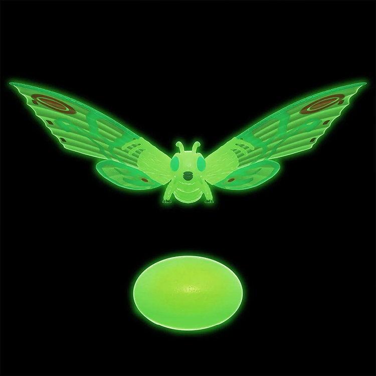 Godzilla Mothra (Glow-in-the-Dark) 3 3/4-Inch ReAction Figure image 1