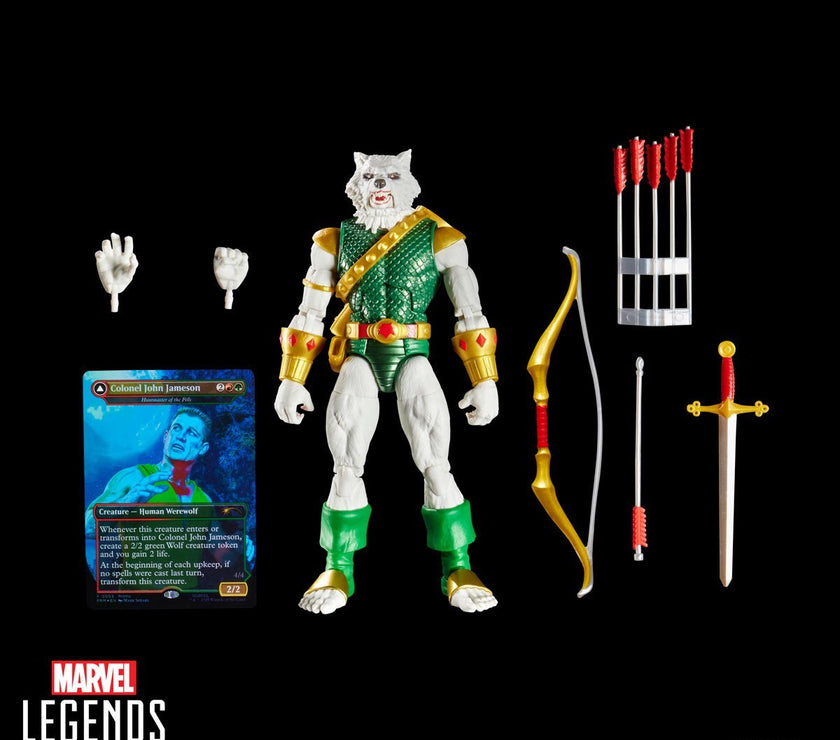 Spider-Man Marvel Legends Magic: The Gathering Man-Wolf 6-Inch Action Figure with Card
