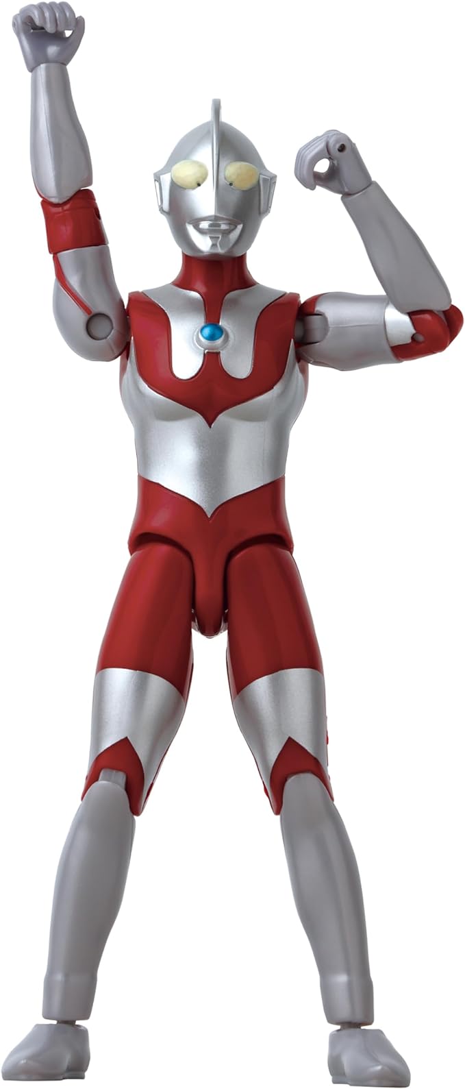 Bandai Ultraman ARC 6-inch action figure with red and silver suit posed with raised fists on white background