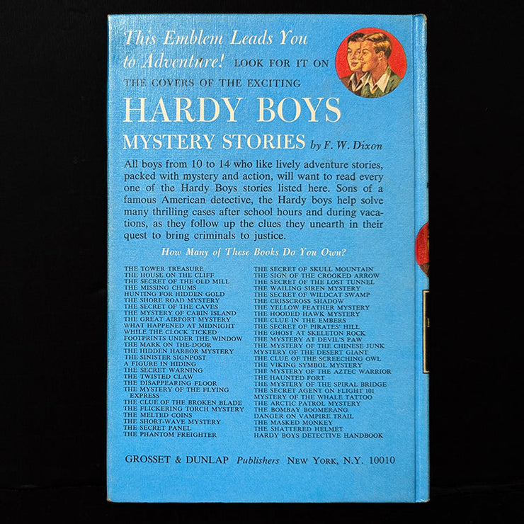 11 While the Clock Ticked (1931):  Vintage Hardy Boys Book Blue-Back image 2