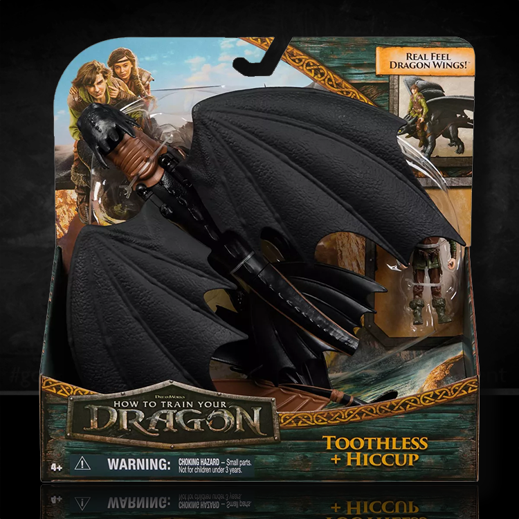 How to Train Your Dragon Hiccup and Toothless Action Figure Set image 0