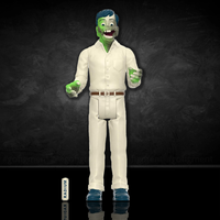 Radium Man From "Black Cat" Horror Mystery- Glow in the Dark Action Figure 3.75 image 1