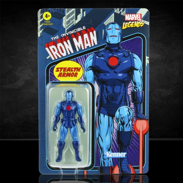 Stealth Armor Iron Man Marvel Legends Retro Collection 3.75" Figure image 0