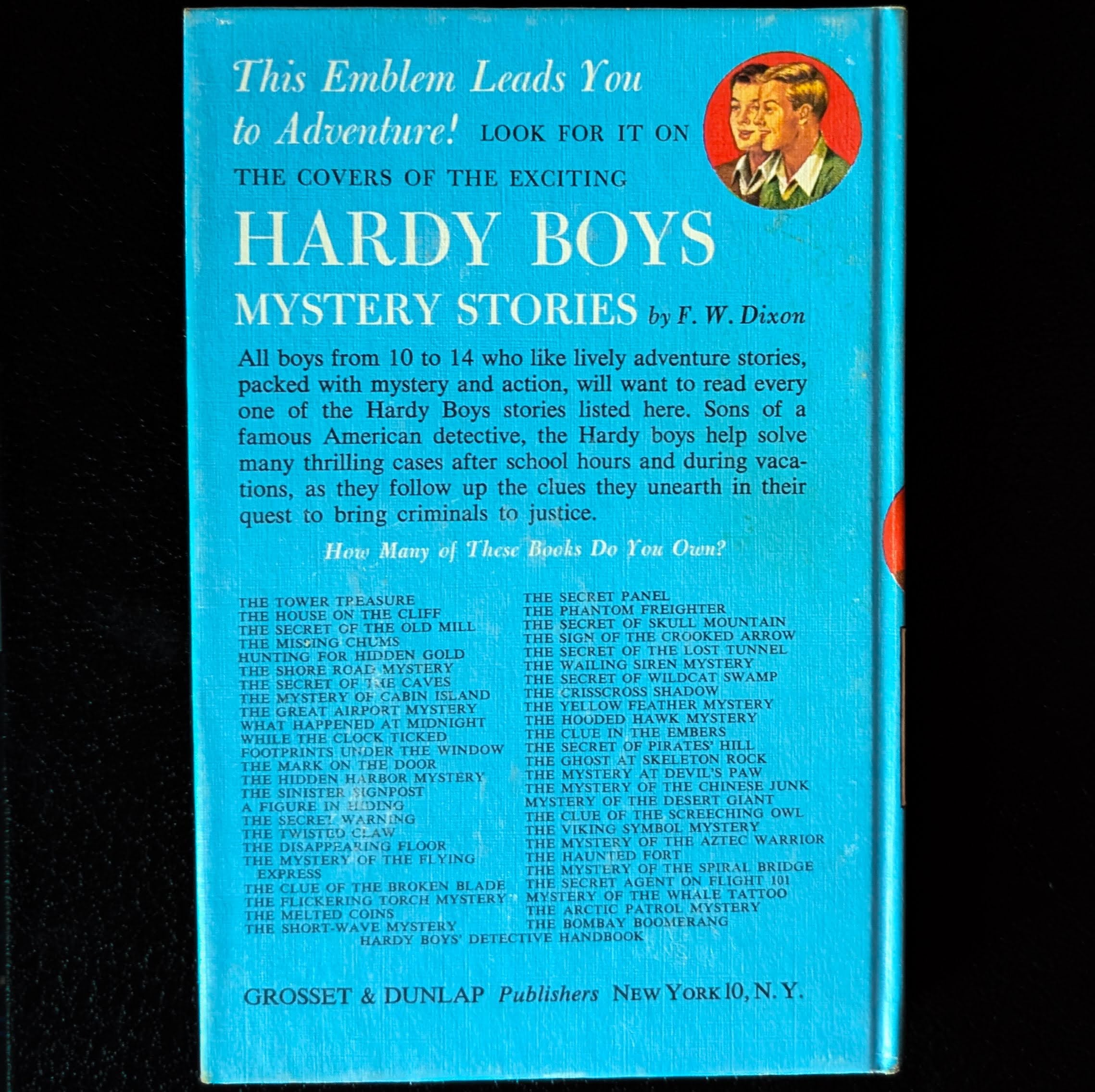 12 Footprints Under the Window (1933):  Vintage Hardy Boys Book Blue-Back image 2