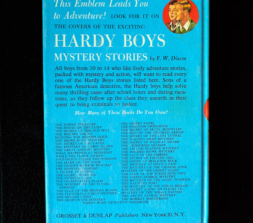 12 Footprints Under the Window (1933):  Vintage Hardy Boys Book Blue-Back image 2