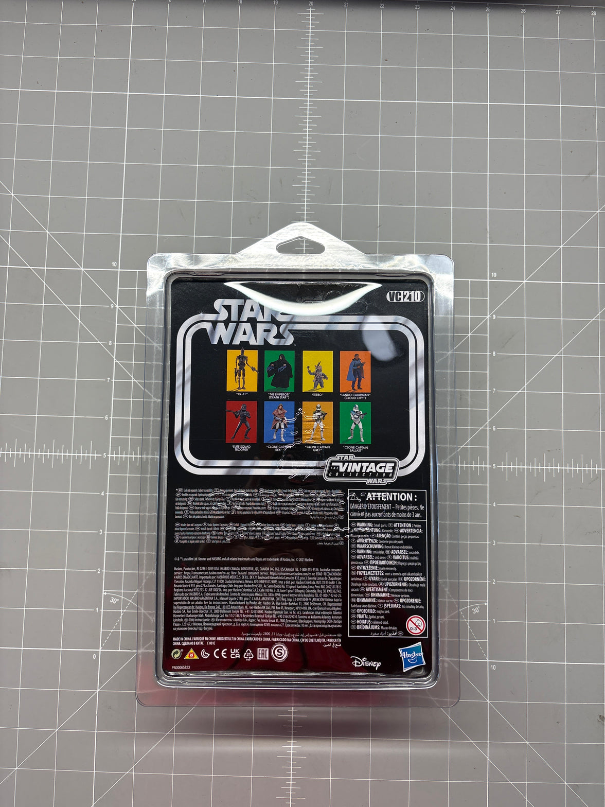 Clone Captain Ballast 1:18 | 3.75" Star Wars The Vintage Collection Action Figure VC-210 Kenner back packaging