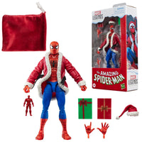 Spider-Man Marvel Legends Series Holiday Special Christmas Action Figure by Hasbro 6-Inch with accessories and packaging