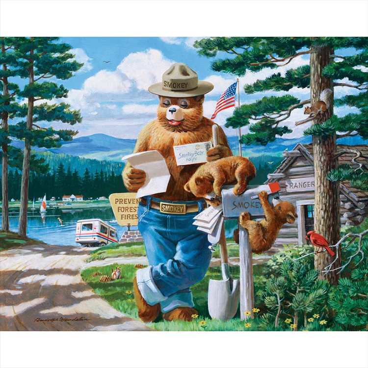 Smokey Bear 4 Pack Jigsaw Puzzles | Master Pieces | 100 Pieces Each image 2