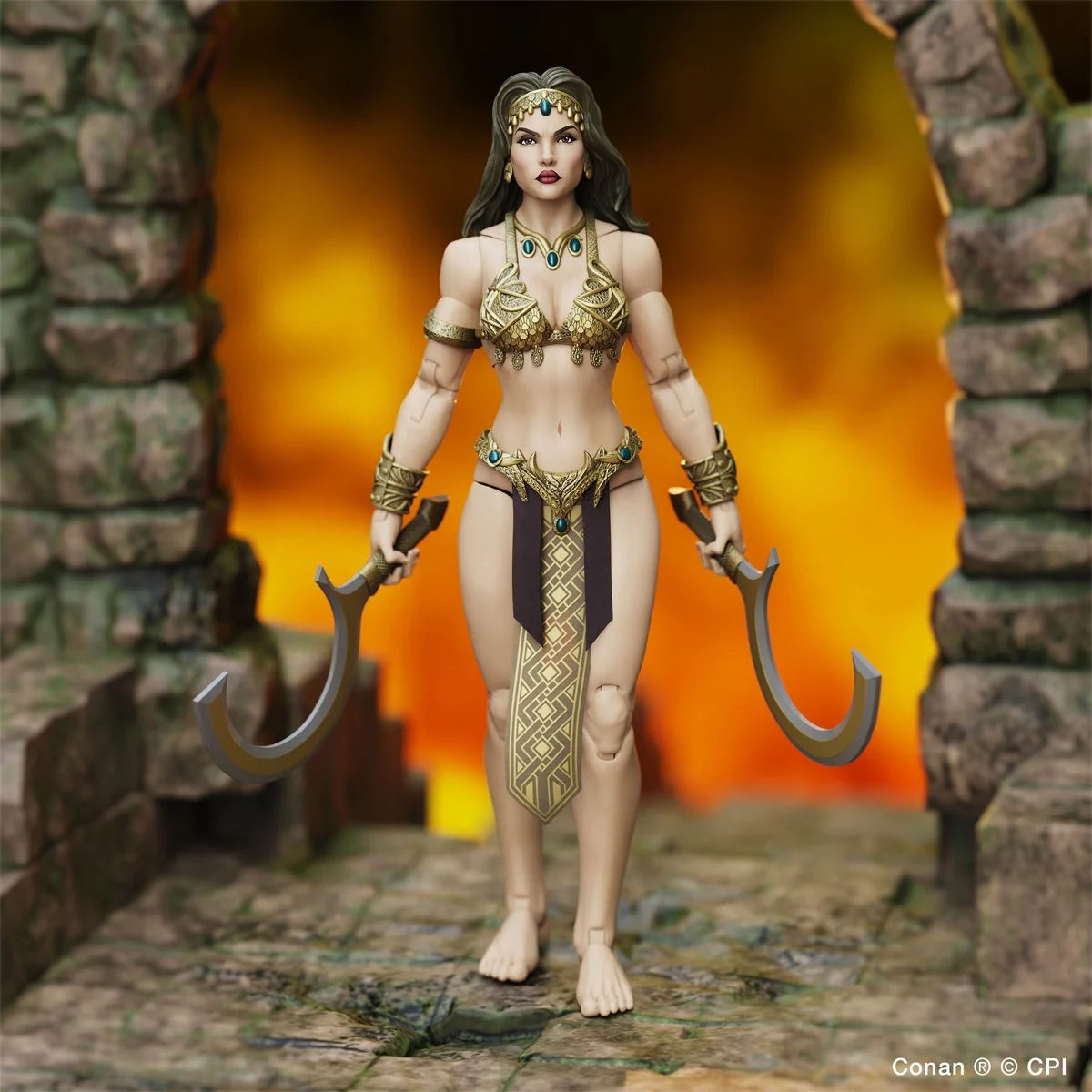 Belit Queen of Black Coast 6" Boss Fight Studio Figure Epic HACKS with twin curved blades