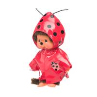 Monchhichi Lady Bug 7" Plush Toy - Classic Collectible Thumb-Sucking Monkey image 8