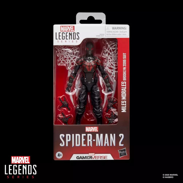 Hasbro Marvel Legends Series Miles Morales Brooklyn 2099 Suit Spider-Man 2 Gamerverse action figure in packaging