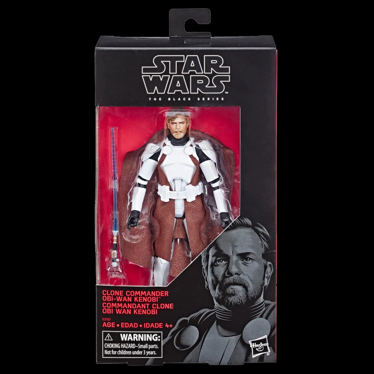 Obi-Wan Kenobi Clone Commander Action Figure Star Wars Black Series 1:12 Scale image 0