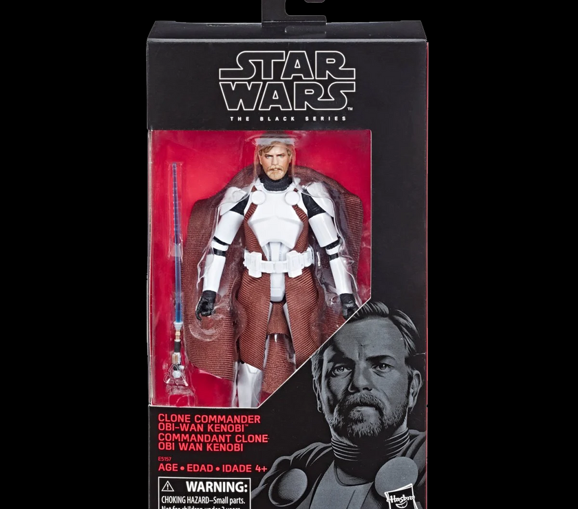 Obi-Wan Kenobi Clone Commander Action Figure Star Wars Black Series 1:12 Scale image 0