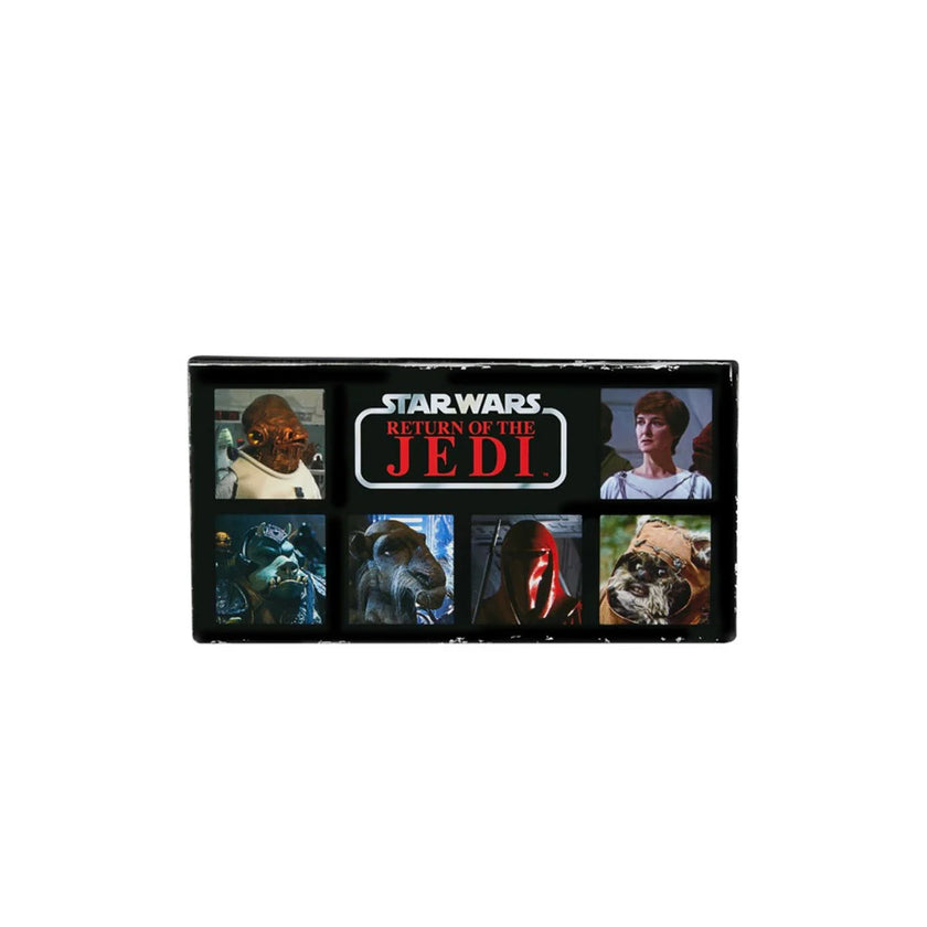 Kenner Star Wars Return of the Jedi collectible box featuring iconic characters from the movie scene montage