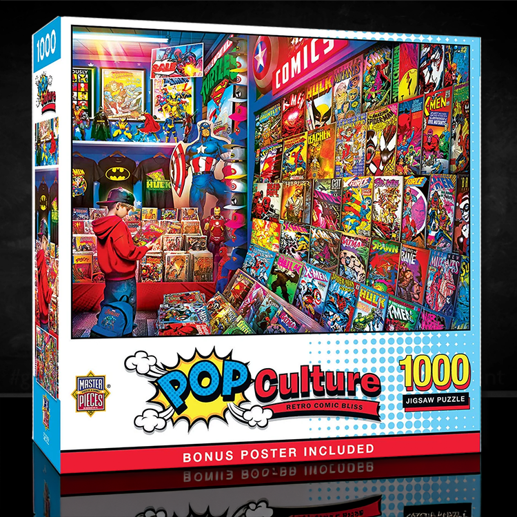 Pop Culture - Retro Comic Bliss Puzzle Master Pieces 1000 Pieces image 0