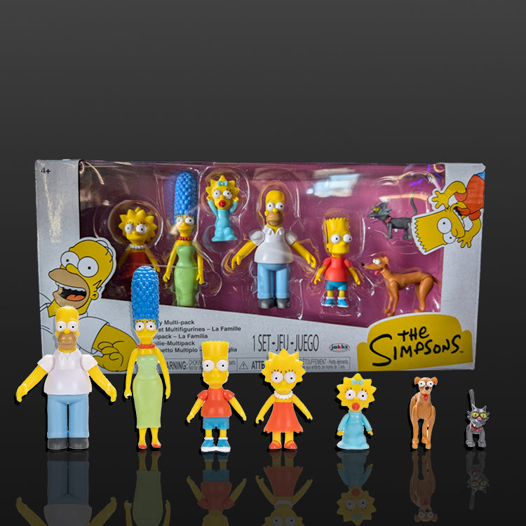The Simpsons Family Multipack of 7 Action Figures 2 1/2" Scale image 0