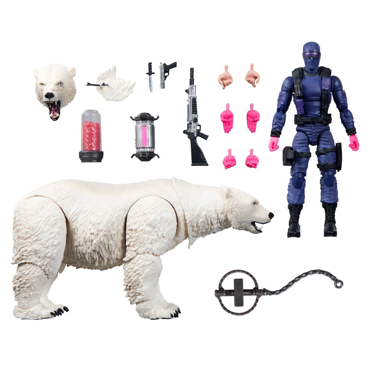 G.I. Joe Classified Series Snake Eyes 6-Inch Action Figure with Polar Bear