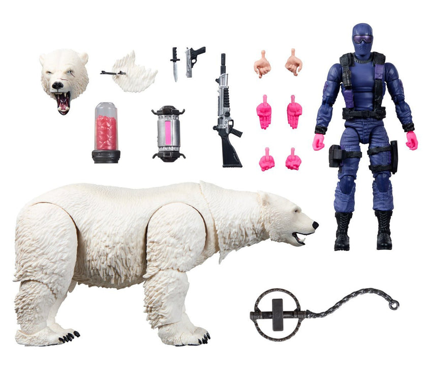 G.I. Joe Classified Series Snake Eyes 6-Inch Action Figure with Polar Bear