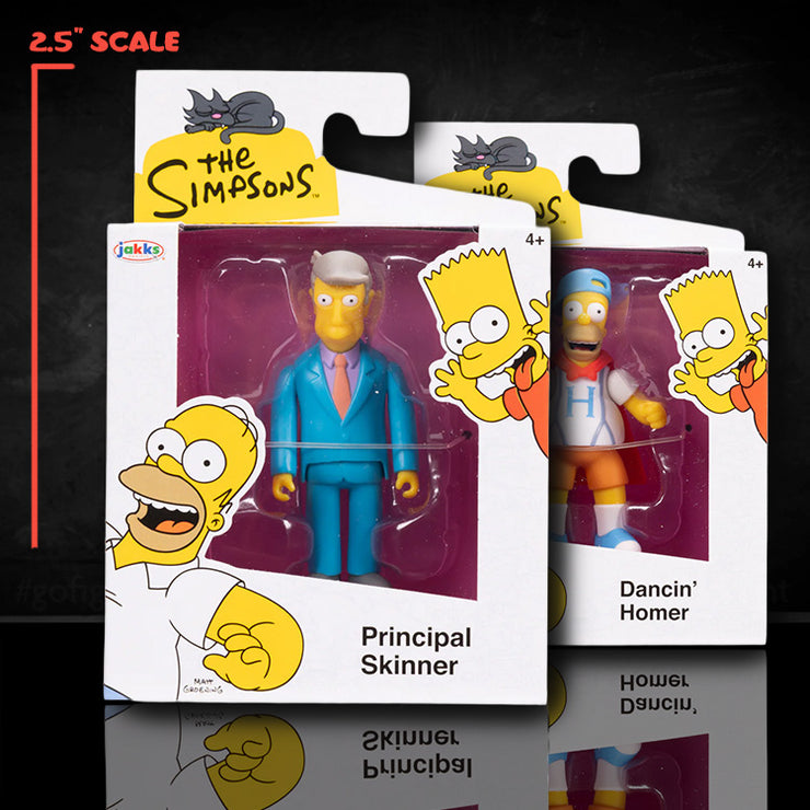 Principal Skinner and Homer COMBO Wave 3 Action Figure The Simpsons 2.5in image 0