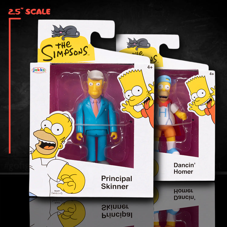 Principal Skinner and Homer COMBO Wave 3 Action Figure The Simpsons 2.5in image 0