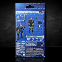 Hasbro G.I. Joe Classified Series Barbecue Kelley action figure 6in with accessories in blue packaging back view