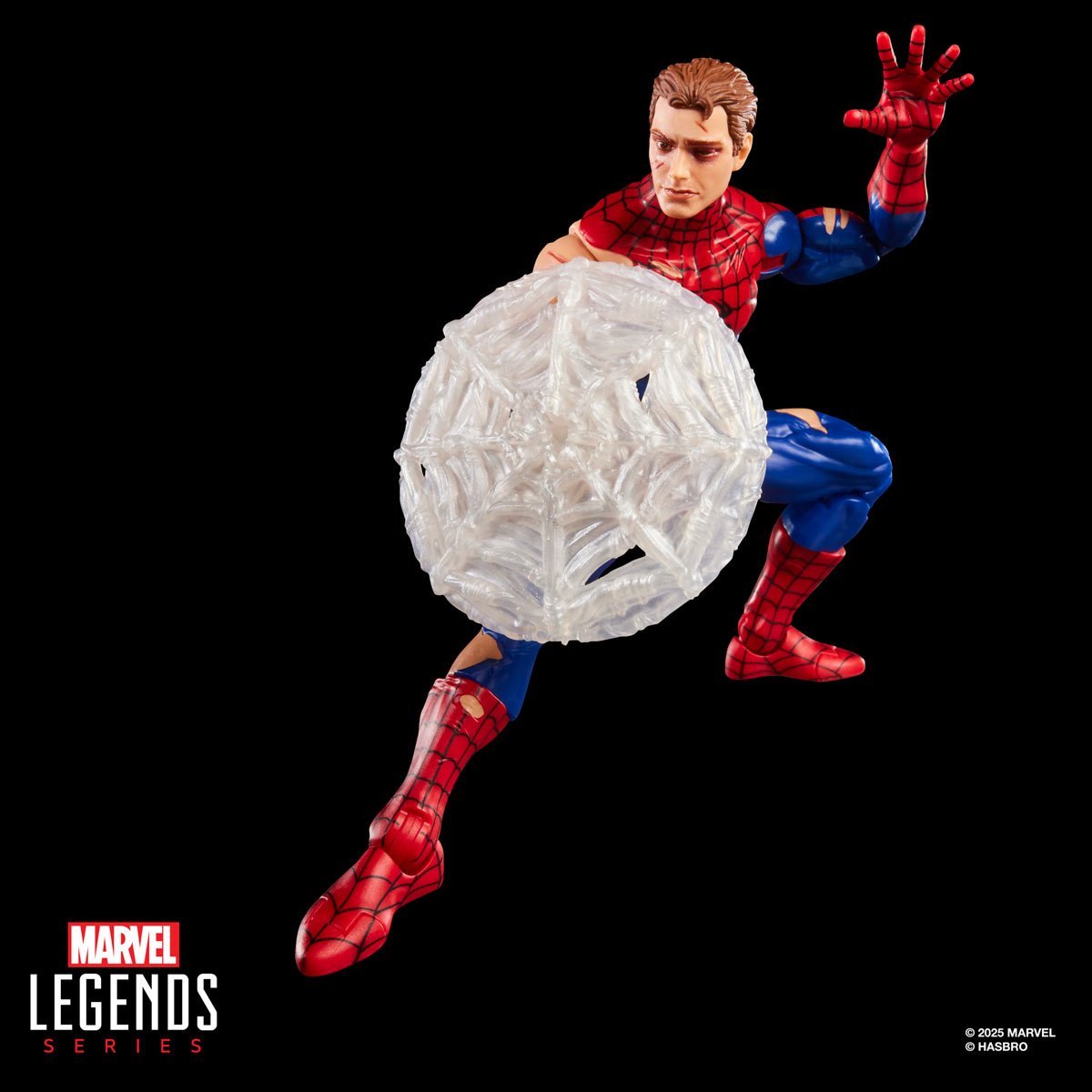 Marvel Legends Spider-Man Battle-Damaged 6-Inch Action Figure with Magic Card