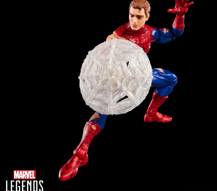 Marvel Legends Spider-Man Battle-Damaged 6-Inch Action Figure with Magic Card