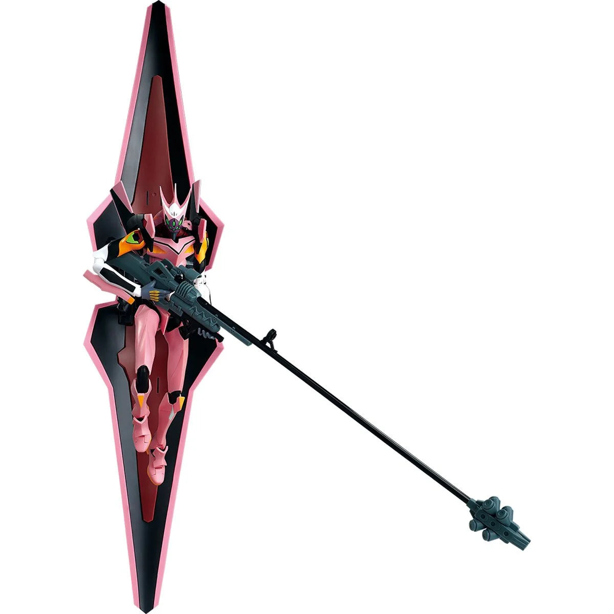 Type-08a 6.5" Blokees Model Kits Neon Genesis Evangelion Legend Edition featuring a pink mecha with rifle